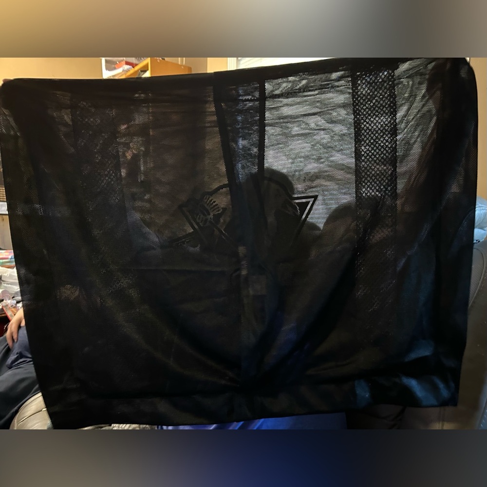 Pittsburgh Penguins NHL Jersey SL Pillow Sham Light Yellow Black 31"X25" - Picture 3 of 8